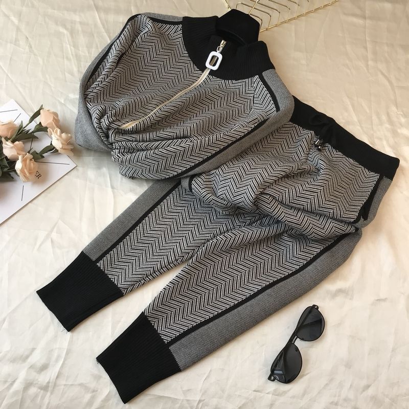 Winter Keep Warm Women Sweater Knitted Suits - Image 2