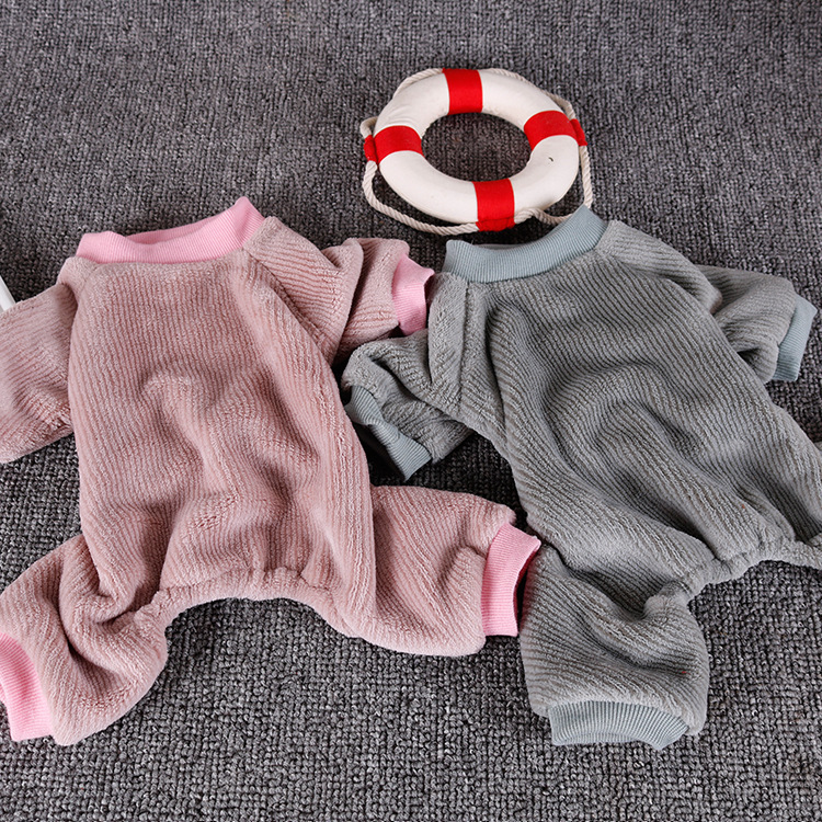 Casual Home Clothes Dog Clothes Four-legged Clothes Solid Color Clothes - Image 2