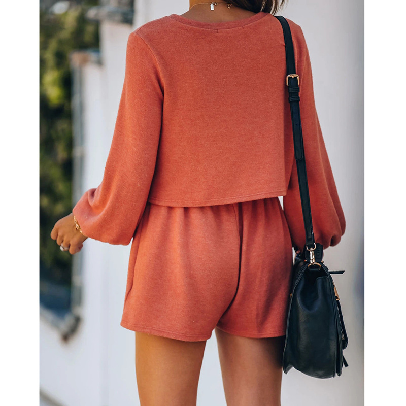 Pure Color Casual Pajamas And Home Service Suits - Image 4