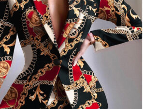 Casual Printed Fashion Small Suits For Women