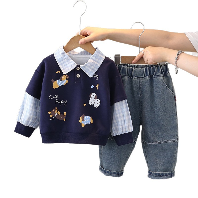 Boys Autumn Suit Baby Clothes Children - Image 3