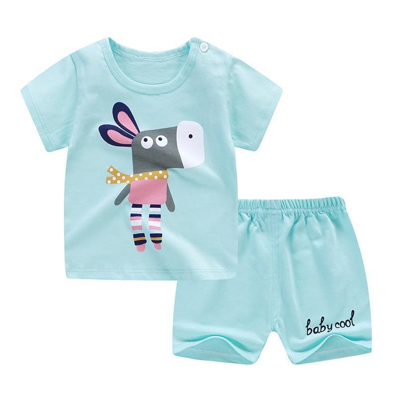 Children Clothes Baby Short Sleeved Shorts Two Piece Suit - Image 5