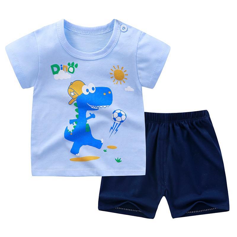 Children Clothes Baby Short Sleeved Shorts Two Piece Suit - Image 6